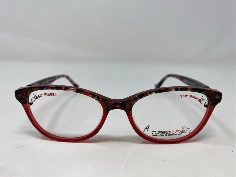 Easy Clip Mod. Marco de gafas de borde completo EC568 35 46-15-125 rojo/demi fade N68 Foto 1 de 4