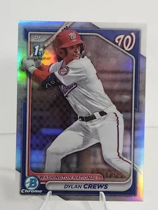 2024 Bowman Dylan Crews 1st Chrome Prospect Refractor /499 #BCP-23 Nationals - Bild 1 von 2