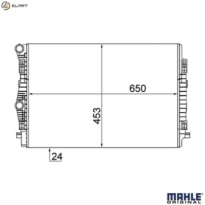 RADIATOR ENGINE COOLING CR 2055 001S FOR SKODA KAROQ OCTAVIA/III/Combi SUPERB - Image 1 of 4