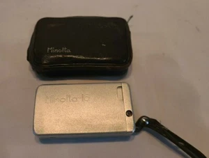 Vintage Minolta 16 Mini Spy Camera Silver Rokkor 1:28, F=22mm Japan in Case - Picture 1 of 9