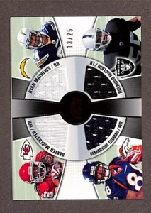2010 Topps #4QR-MTMM McCluster Thomas Mathews McClain Quad Jersey RC Patch /25 - Picture 1 of 3