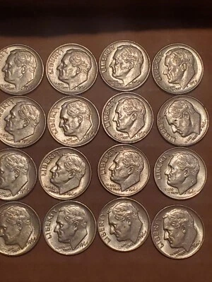1964 Silver Dimes uncirculated! - Image 1 of 2