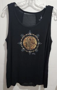 Disney Parks Epcot World Showcase Top Mexico Pavilion Mayan Aztec Calendar Sz L - Picture 1 of 9