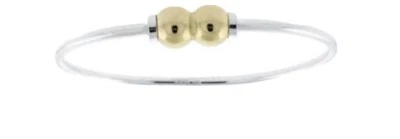 Cape Cod Bracelet 14k Double Ball & Sterling Silver - Size 7.5 •Best Price• - Image 1 of 2