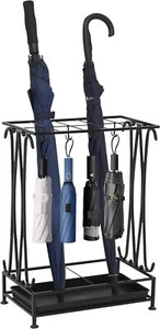 Umbrella Stand Indoor Entryway, Umbrella Holder Outdoor, Umbrella Rack, Metal - Picture 1 of 6