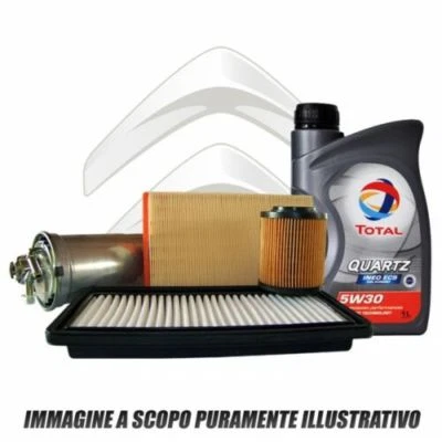 MF BRAND CBCARPINELLI KIT TAGLIANDO 5 LT OLIO TOTAL 5W30+4 FILTRI PEUGEOT 308 II 2.0 Blue Hdi 150CV