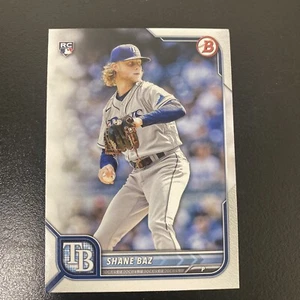 2022 Bowman 90 Shane Baz Tampa Bay Rays Rookie Baseball Card - Picture 1 of 2