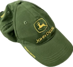 John Deere Green Tractor Owners Hat  Adjustable Strap back One Size Farmer - Picture 1 of 12