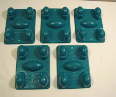 JELL-O Football/Helmet Jell-O Molds Lot of 5 - Image 1 of 4