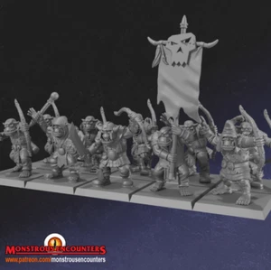 28 mm Ork Bogenschützen Einheit - (Monströse Begegnungen) - Bild 1 von 3