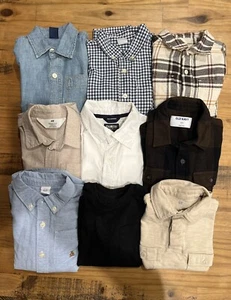 Gap Boys Cozy Flannel Shirts Button-Up Poplin Shirts Long Sleeve Size 4/5 - Picture 1 of 9