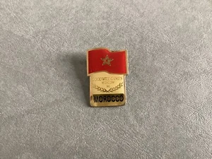 1986 Moscow Goodwill Games Commemorative Flag Pin-NEW/Morocco - Picture 1 of 3