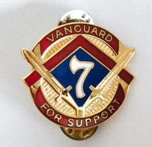 U.S. Army Unit Crest "7th Support Command" - Picture 1 of 3