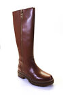 MICHAEL Michael Kors Womens REGAN LUGGAGE Leather Knee High BOOT Shoes Size 9.5M
