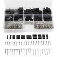 620PCS 2.54mm Dupont Crimp Pin Connector Header Jumper Wire Terminal Housing Kit