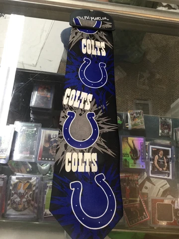 NWT Vintage Indianapolis Colts Ralph Marlin Polyester Neck Tie New With Tags!!! Cover
