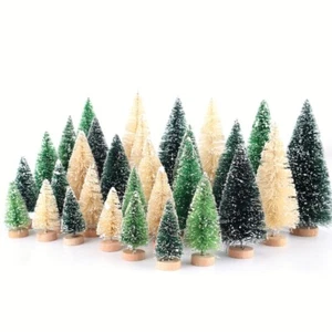 15Pcs Mini  Artificial Christmas Trees for Decor  Home Table Craft Decorations - Picture 1 of 7