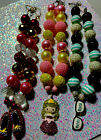 Colliers perles filles (3) grandes perles breloques suspendus 