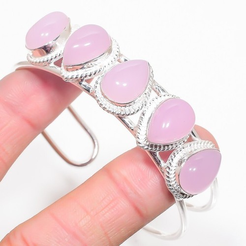 VALENTINO Bracciale Bracciale Bracciale Bracciale Gioielli Argento Sterling 925 Pietra Rosa Rosa Regolabile