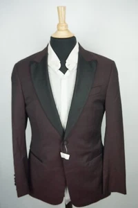 Emporio Armani G Line S130 Red Plaid Black Tuxedo Dinner Jacket 38 BRAND NEW - Picture 1 of 8