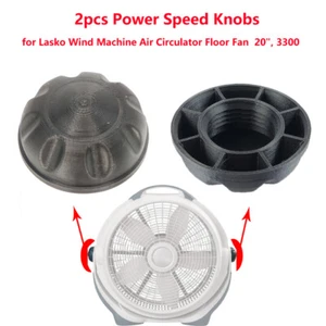2Pcs Power Speed Knobs for LASKO Wind Machine Air Circulator Floor 20", 3300 Fan - Picture 1 of 6