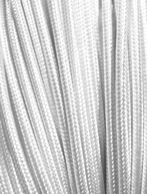 Textile Cable 3-adrig 3x1,5 Câble Blanc Câble Électrique Câble de Rechange Noble - Photo 1/2