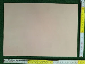 Cuero en blanco DIN A4 2 mm de grosor natural sin teñir vegetal cuero perforado 30 x 21,5 cm - Imagen 1 de 2