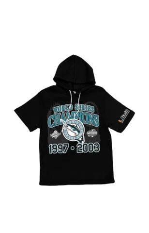 Miami - Florida Marlins 1997-2003 World Series Champions Short Sleeve Hoodie XL Cover