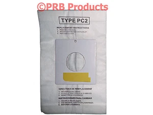 Style PC2 EC-6312P Sharp Tank Vacuum Cleaner Allergy Bags Models 6300-7300 - Picture 1 of 15