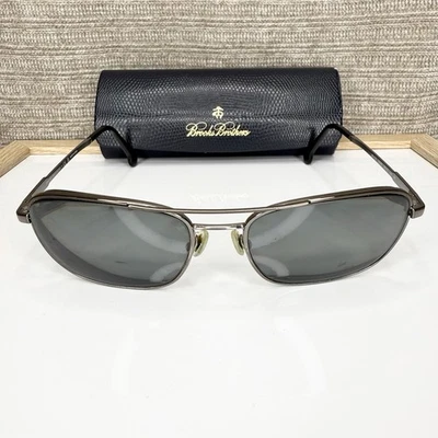 Gafas de sol Brooks Brothers monturas de aviador Gunmetal BB4016 56-17-140 MARCO SOLAMENTE Foto 1 de 4