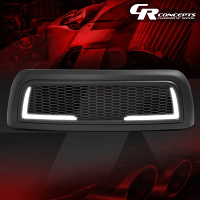 HONEYCOMB MESH L-DESIGN LED MATTE FRONT GRILLE 适用于 2010-2018 道奇 RAM 2500 3500 — 第 1/4 张图片