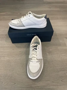 Cole Haan Women's GC Mdrn Tennis Snkr White/Gray/Blue W24932 Size 8.5 - Picture 1 of 5