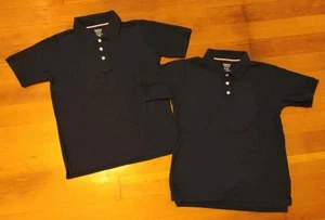 2-pack French Toast short sleeve polo shirts, youth size XL (14/16), dark blue  - Picture 1 of 5