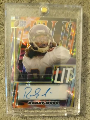 2024 LEAF PRO SET RANDY MOSS AUTOGRAPH LIT  # 10/10! SSSP! - Image 1 of 4