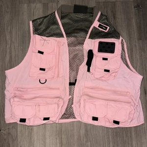 Sportsman's Warehouse Pink Outfitter’s Fishing Vest Mesh Utility Pockets Size XL - Picture 1 of 7