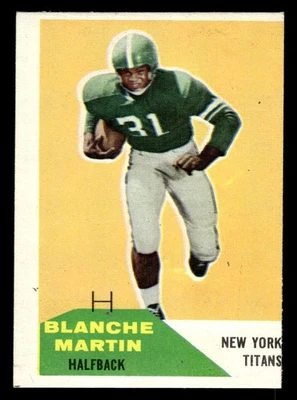 1960 FLEER BLANCHE MARTIN 78 EXMT RC MC FOOTBALL NEW YORK TITANS - Image 1 of 2