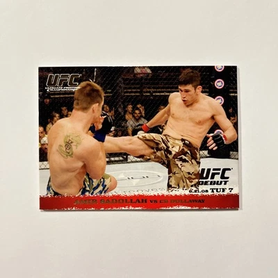 2009 Topps UFC Round 1 - #87 Amir Sadollah vs CB Dollaway Gold RC - Image 1 of 2