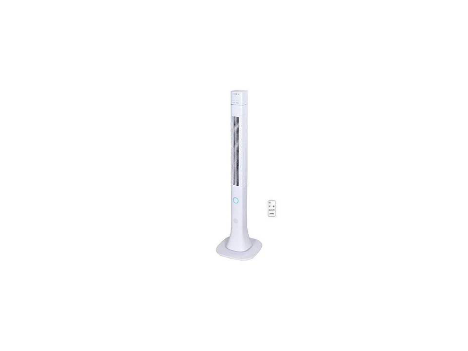 Optimus F7585wh White 48in Pedistal Tower Fan With Remote