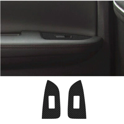 2X Carbon Fiber Rear Door Window Control Cover Trim For Nissan Maxima 2009-2015 - Image 1 of 4