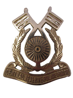 Indian Police Military CAST Safe Plaque-CENTRAL RESERVE POLICE FORCE -CRPF (725) • 9.59£