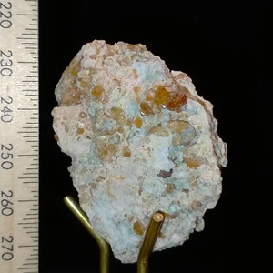 Hessonite Grossular Garnet raw crystals on matrix mineral specimen 327ct - Bild 1 von 7