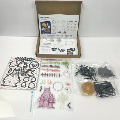 Diamond Press Bat Flyer Kit Stamp Die Card Halloween Interactive Set Ghost Fly - Image 1 of 4