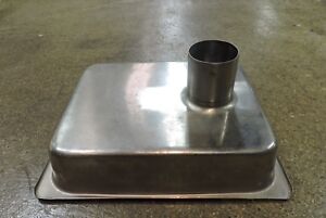 Alfa #12 Meat Grinder Feed Pan - 12.5" x 10" x 2.5" - With 2" Hole Diameter.