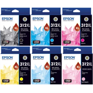 GENUINE Original Epson 312XL Claria Value Pack /6 Ink Cartridge XP-8500 XP-15000 - Picture 1 of 10