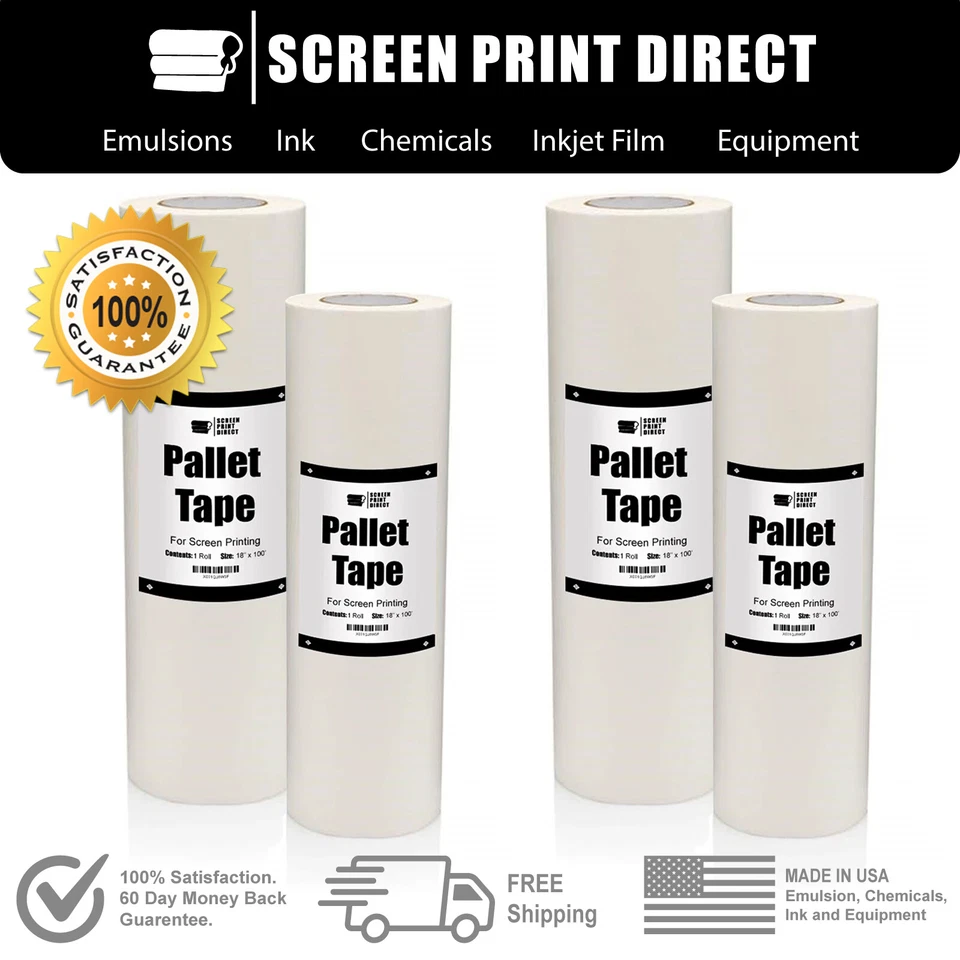 ECOTEX, SCREEN PRINT DIRECT™ Ecotex® Pallet Tape For Screen Printing - Multiple Sizes
