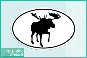 Elch Euro Aufkleber #1 Vinyl Decal Auto LKW Fenster Sticker Elch Jagd - Bild 1 von 1