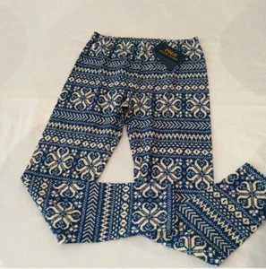 new polo ralph lauren Girls Pull On Fair Isles Pattern Stretch Elasticized Waist - Picture 1 of 10