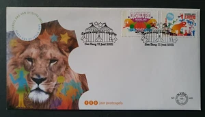 2002 NETHERLANDS NEDERLAND EUROPA CIRCUS ELEPHANT LION HORSE NR 465 FDC - Picture 1 of 1