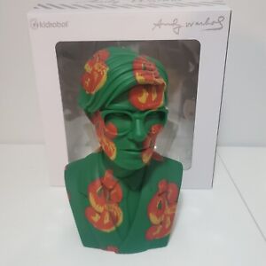 Kidrobot Andy Warhol 12" Bust Dollar Sign Vinyl Figure Limited Edition