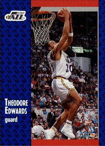 1991-92 Fleer #199 Blue Edwards